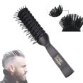 thumbnail image 4 of Men Anti-static Hair Comb Brush Professional Hair Care Ribs Comb Hairbrush, 4 of 8