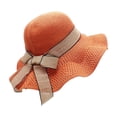 thumbnail image 4 of HAIJIE Beach Sun Straw Hat Womens Summer Dress Hat Wide Leaf Flower Bridal Shower Hat Sun Hats Beach Hat Woven Cowboy Hats for Women Swimsuit Outdoor Adventure Hats Hiking Hat Hat Size Wicker Fedora, 4 of 4