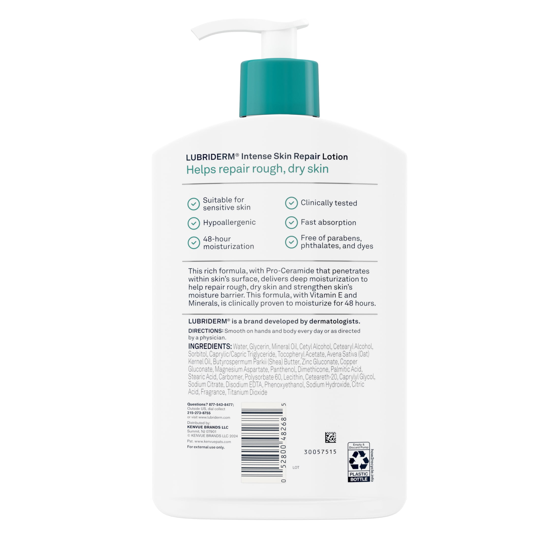 Lubriderm Intense Skin Repair Lotion, Dry Skin, Vitamin E, 16 fl. oz