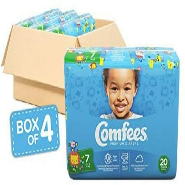 Ships Free] Comfees Premium Baby Diapers, Newborn to Size 7