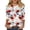 Red-vacation tops, variant on 4th of july Shirts for Women 3/4 Length Sleeve Tunic Tops Patriotic American Flag Round Neck Shirt 2026 Independence Day Gift Red XXXL