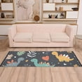 thumbnail image 2 of Yayeee Runner Rug for Bedroom 2'x6' Machine Washable Hallway Non Slip Mat, Cute Dinosaur, 2 of 8
