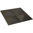 thumbnail image 6 of Ekena Millwork 11 7/8"W x 11 7/8"H Tirana EnduraWall Decorative 3D Wall Panel, Universal Aged Metallic Weathered Steel (Covers 0.98 Sq. Ft.), 6 of 6