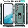 thumbnail image 3 of for Samsung A54 5G Case, Galaxy A54 5G Phone Case with HD Screen Protector, [Military Grade 16ft. Drop Tested] Ring Shockproof Protective Phone Case for Samsung Galaxy A54 5G,Dark Green, 3 of 14