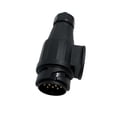 thumbnail image 3 of MasteelfCA 1Pc Professional 7 Pin to 13 Pin Euro Vehicle Trailer Adapter Connector Plug Towing Plug Socket Trailer Accessories (Black), 3 of 7