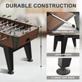 thumbnail image 6 of RayChee Foosball Table, 58Inch Competition Soccer Arcade Table Game w/ 2 Balls for Adult Kids Youth for Home, Game Room, Party, 6 of 7