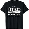 thumbnail image 1 of Camiseta Divertida de Jubilación "Cada Día es Sábado" para Mujer - Talla Extra Grande (XL a 4XL) - Negro, 1 of 7