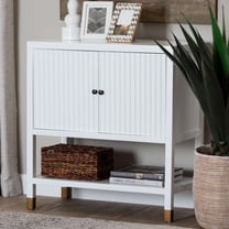 bali & pari Aiden Modern Storage Cabinet, White