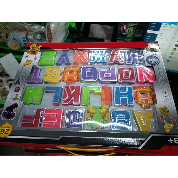26 Piezas Letras En Inglés Robot Deformación Alfabeto Deformación Rompecabezas Ensamblado Regalos De Cumpleaños Juguetes Educativos Para Niños ANGGREK Deformation Alphabet Deformation Puzzle