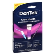 DenTek Gum Health Advanced Cleaning Kit, Oral Care Hygiene Kit, Gum Cleansing Gel, Gum Massager, and Plaque Scraper Dental Tools