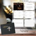 thumbnail image 3 of Memorial Guest Book Celebration of Life Memorial Service Funeral Guest Sign Book with Memory Table Card Sign  Style 1 Black, 3 of 7