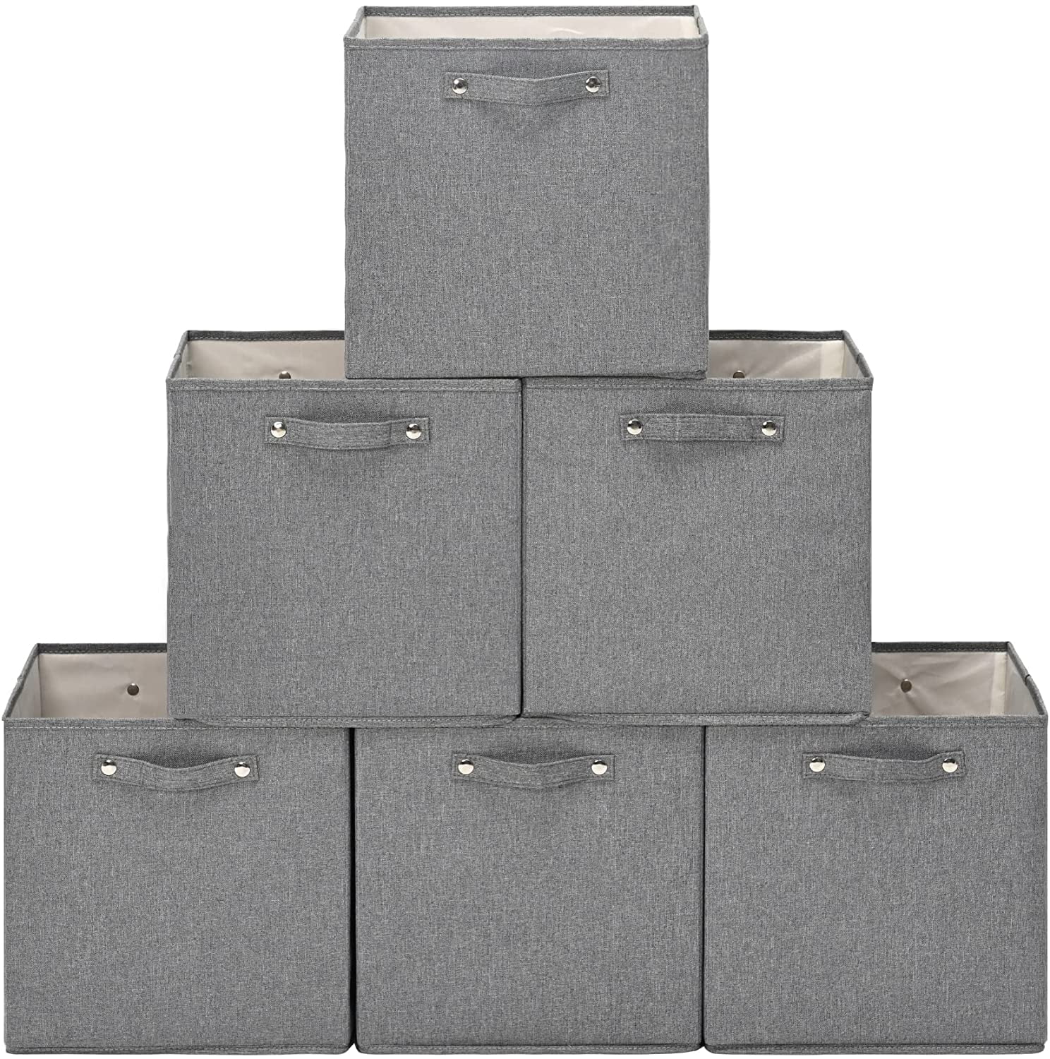 Foldable Cube Storage Bins 13x13x13.5 Inch [6Pack], Collapsible Shelf