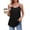 Black #1, variant on WULMLEO Women Scoop Neck Tank Top Adjustable Spaghetti Straps Sleeveless Cami Undershirt Loose Fit Casual Shirts Summer 2026 Blue S