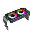 thumbnail image 1 of Computer RAM Memory Module Cooler PC DDR4 DDR5 Overlock Dual ARGB Sync PWM Fans Aluminium RGB Cooling Radiator(A), 1 of 7
