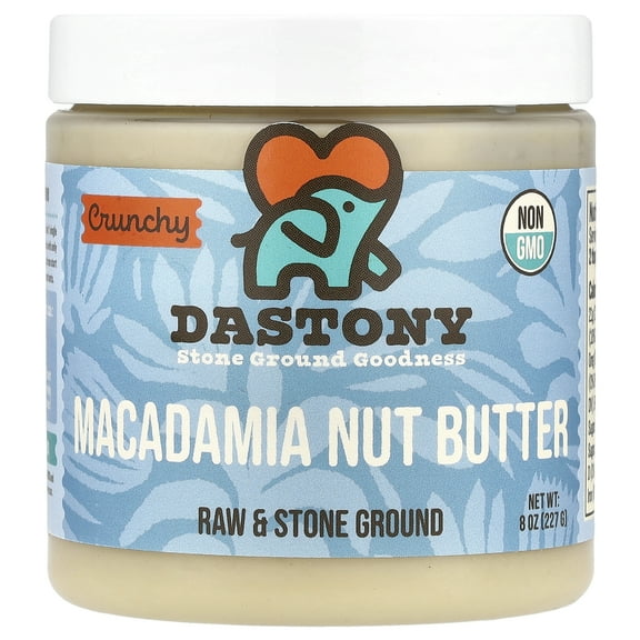 Dastony Macadamia Nut Butter, Crunchy, 8 oz (227 g)