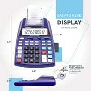 CATIGA New & Upgraded 2025 Printing Calculator Adding Machine 10 Key, Desktop Home Office Calculator with Paper Roll Print Out, Accounting Business Finance