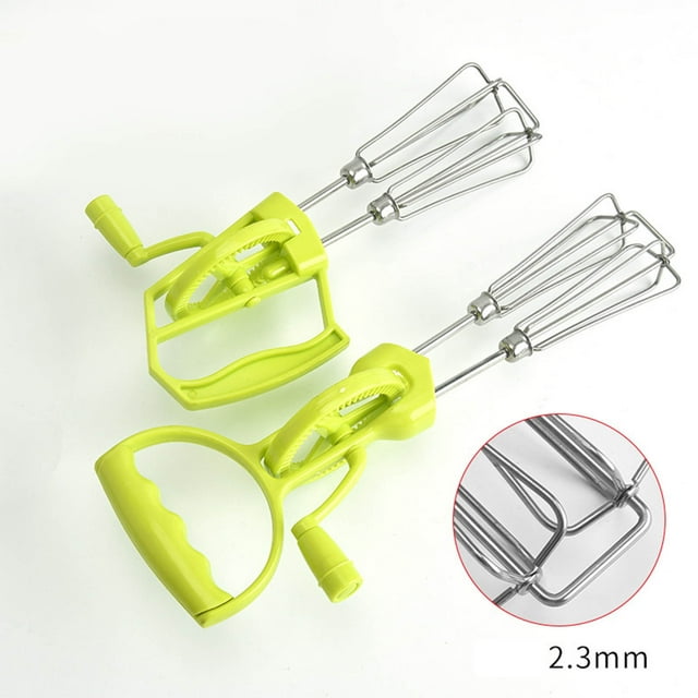 Practical Eggs Beater Efficient Manual Stirrer For Kitchen Cooking Double Whipping Eggbeater Convenient Kitchenwares Khm512ic