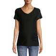 thumbnail image 5 of Time and True Women's Maternity Short Sleeve V-Neck T-Shirt, 5 of 7