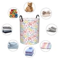thumbnail image 6 of Daiia Retro Floral Round Laundry Basket with Handles Thickened Waterproof Circular hamper,Dirty Clothes Storage Basket for Bedroom,Bathroom,College Dorm-Medium, 6 of 8