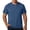Blue, variant on Men's Lightweight Airy Mesh Hoodies Short Sleeve Casual Athletic Shirts Muscle Fit Pullover Hooded Tees for Workout Gym Daily Wear Black XXL