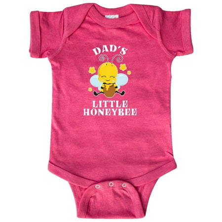 

Inktastic Cute Bee Dad s Little Honeybee with Stars Gift Baby Boy or Baby Girl Bodysuit