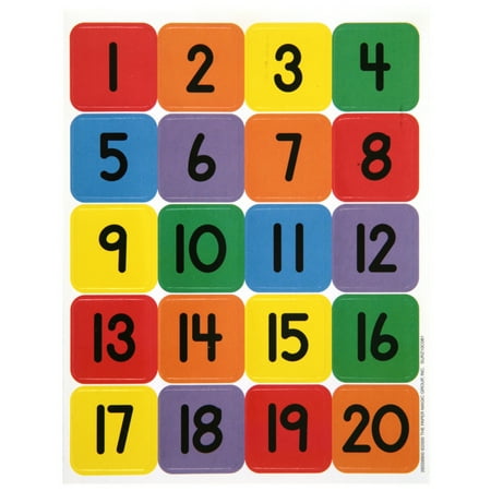UPC: 0073168655993 | EUREKA NUMBERS 1 – 20 THEME STICKERS