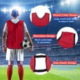thumbnail image 3 of Scrimmage Training Vest 17x11" Soccer Jersey Sport Team Pinnies, Red 6 Pack, 3 of 7
