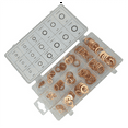 thumbnail image 4 of kfykfyk 150Pcs Copper Gasket Oil Seal Box O-Type Seal Gasket Mechanical Seal Adhesive Seal Oil Cleaning Machine Combination Kit, 4 of 5
