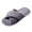 Gray, variant on Cozy Slippers for Women Cross Band Plush Lined Non Slip Indoor Slides Breathable Outdoor Open Toe Shoes Trendy Gift Black Size 7