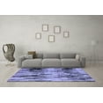 thumbnail image 3 of Ahgly Company Indoor Rectangle Abstract Blue Modern Area Rugs, 7' x 9', 3 of 4