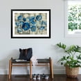 thumbnail image 3 of Art.com Aquamarine Floral Art Print by Silvia Vassileva, Black Frame Wall Art, 44" x 32", 3 of 5