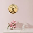 thumbnail image 3 of ATEDEANEI 12" Wall Clock Battery Operated Silent Non Ticking Eiffel Tower Retro Paris Pattern, 3 of 5
