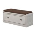 thumbnail image 3 of ACME Aislins Bench with Storage in Fabric & White Washed, 3 of 3