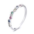 thumbnail image 1 of Sterling Silver Milligrain Birthstone Ring, 1 of 4