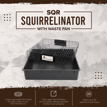 Rugged Ranch Squirrelinator SQRTO 2-Door Squirrel Trap Cage – 2 Pack, Live Trap