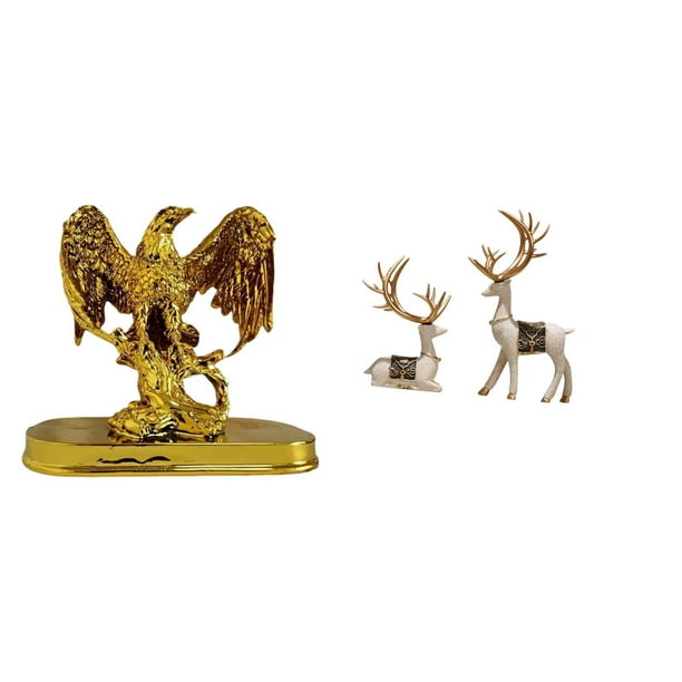 Escultura,Estatua de resina,figura decorativa para el hogar.,Estatua de ciervo alce,Figuras de alce y ciervo,decoración del hogar,estatuas de resina,Estatua de escultura decorativa de figura