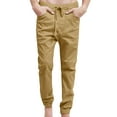 thumbnail image 4 of J. METHOD Men’s Joggers Pants Casual Lightweight Comfy Harem Slim Fit Adjustable Elastic Waist Pockets Sweatpants NEMP08 Wheat 5XL, 4 of 6