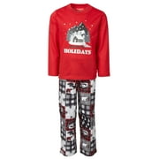 Family Pajamas Womens Matching Kids Cabin Patchwork Pajama Set;14-16