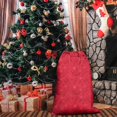 thumbnail image 4 of Christmas Sack – 28" X 20" Canvas Gift Bag with Drawstring, Full Print Polyester Santa Sack, Durable Reusable Xmas Gift Bag for Holiday, Party & Storage, 4 of 5