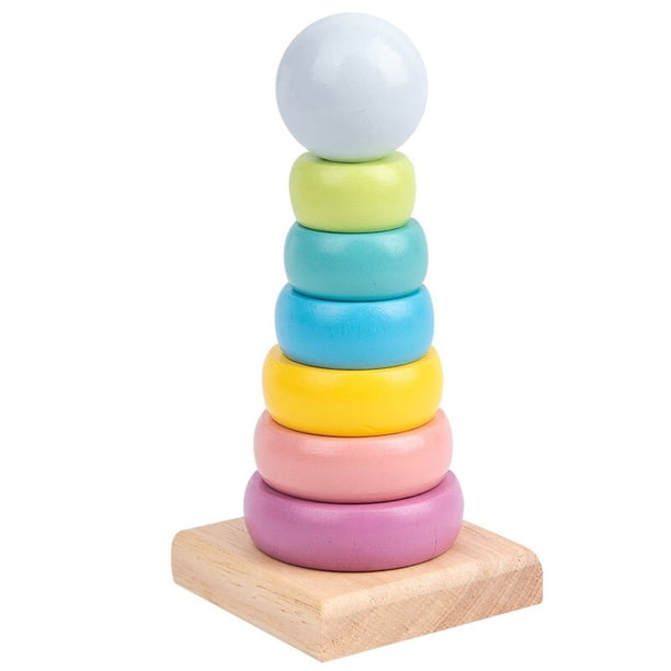 POWZOO 3 En 1 Montessori Juguetes De Cuentas De Cordones De Madera