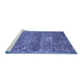 thumbnail image 2 of Ahgly Company Machine Washable Indoor Round Persian Blue Traditional Area Rugs, 8' Round, 2 of 4