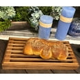 thumbnail image 5 of Kalmar Home 3-in-1 Tray and Bread Crumb Catcher Brown Solid Acacia Wood Trivets, 5 of 7