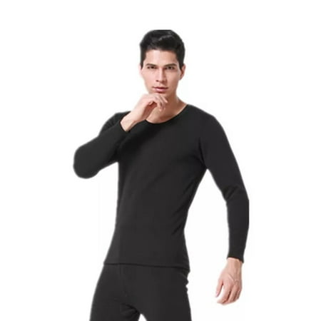 Flag Thermal Shirt - Thermal Underwear Set Winter Thicken Long Johns Men Warm 2pcs Tops Bottom Cotton