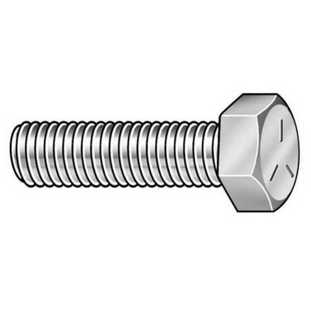 3 8 16 X 1 3 4 Carbon Steel Class 2a Zinc Plated Unc Coarse Tap Bolt 100 Pk Zoro Select 9094 Pk Walmart Com Walmart Com