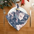 thumbnail image 2 of Coolnut Flower Pattern Cloth Napkins Set of 1,Reusable Washable Polyester Dinner Table Napkins for Kitchen,Dining,Restaurant,Party Decoration, 2 of 7