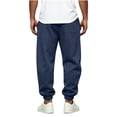 thumbnail image 6 of Jessboyy Mens Joggers Sweatpants Casual Drawstring Elastic Waist Jogging Pants for Men with Pockets Workout Gym Baggy Sweatpants Navy,XL, 6 of 6