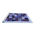 thumbnail image 2 of Ahgly Company Machine Washable Indoor Rectangle Abstract Blue Contemporary Area Rugs, 5' x 7', 2 of 4