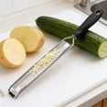 thumbnail image 6 of Cheese Grater & Zester, 15.9 inch Handheld Zester Grater, Cheese Shredding Tool, Fine Microplane Grater, Stainless Steel Blade, Kitchen Utensil Gadget for Cheese Vegetables and Garnishes, 6 of 7