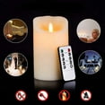 thumbnail image 3 of 5X Velas LED, Velas Parpadeantes Sin Llama, Velas Recargables, Velas de Real con Control Remoto, 12,5 cm A, 3 of 5
