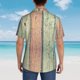 thumbnail image 4 of Fotbe Hardwood Camisa Hawaiana para Hombre Unisex – Camisa Casual de Verano con Botones de Manga Corta de Algodón y Lino,3X-Large, 4 of 7